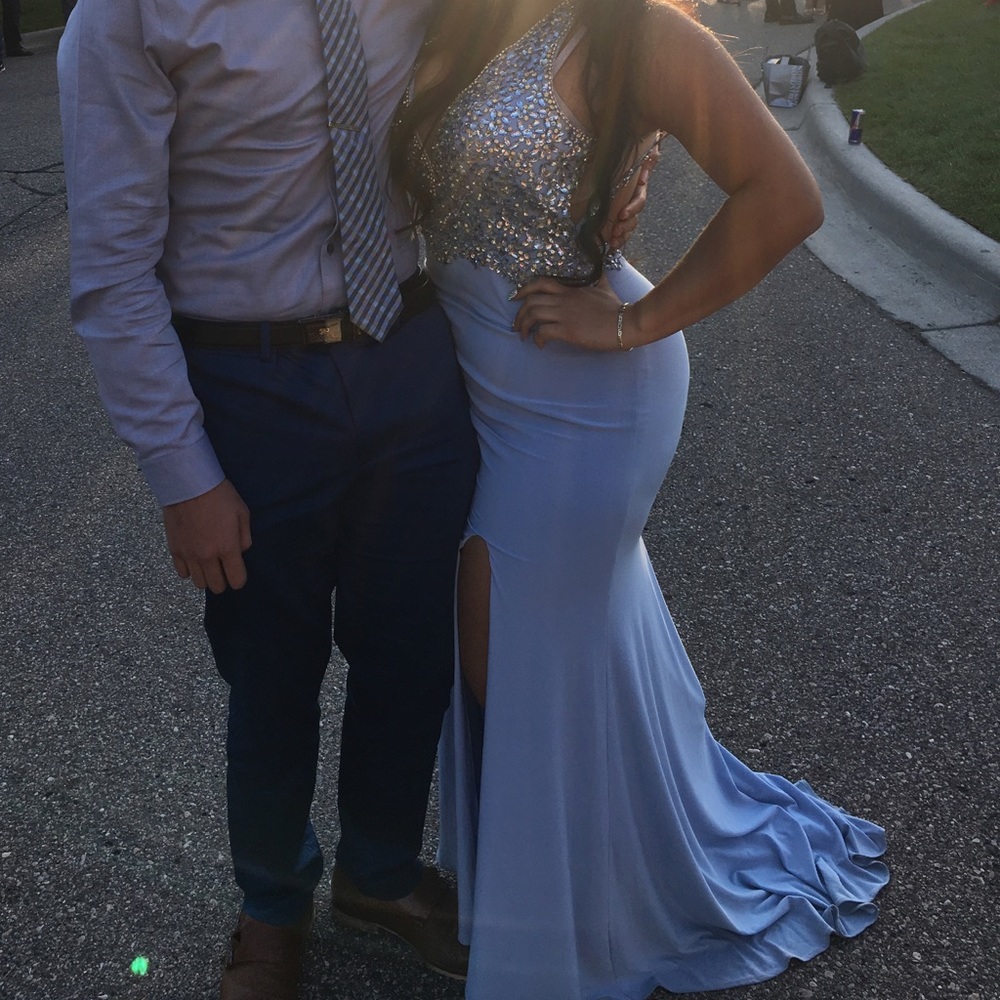 Blue mermaid/prom dress